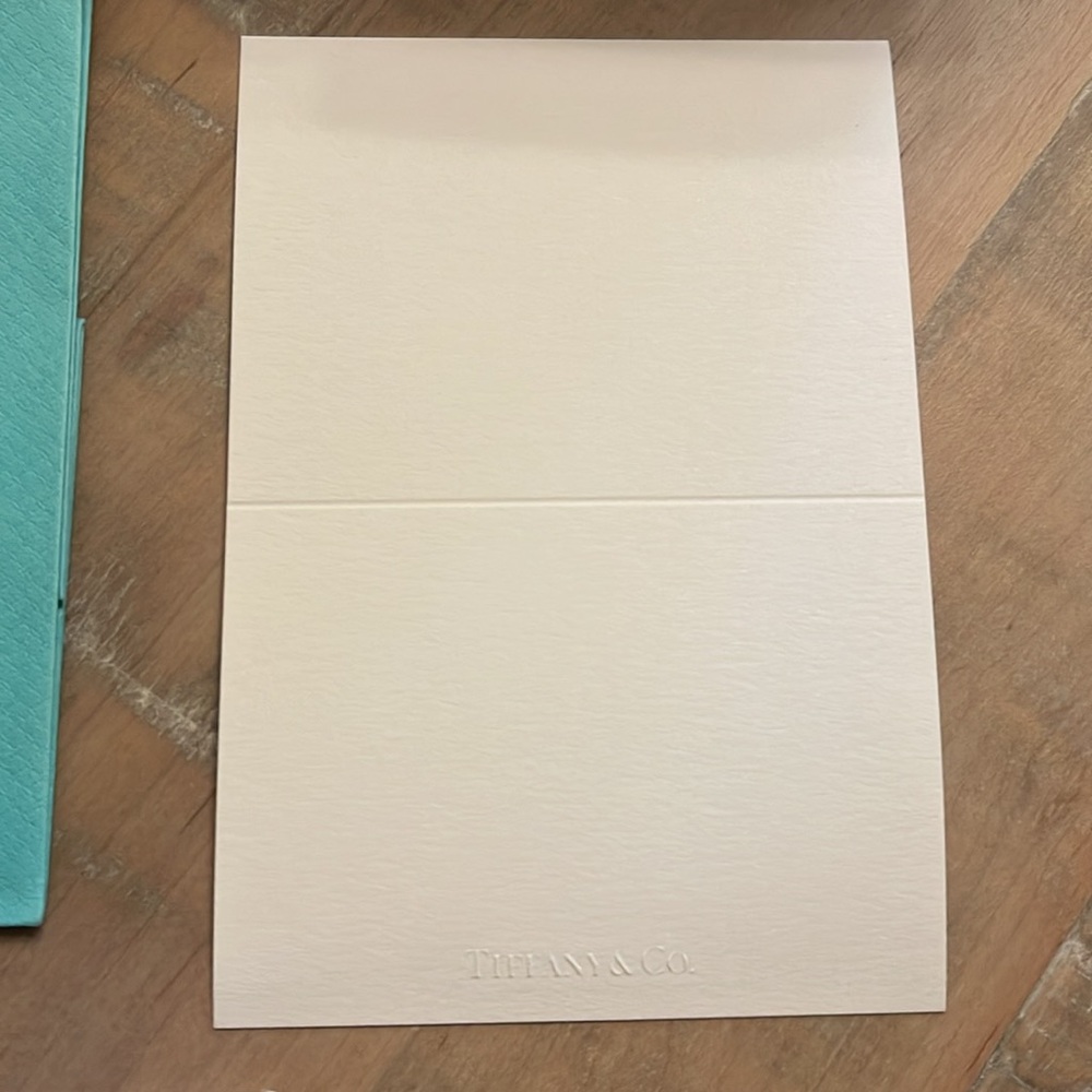 Tiffany & Co.Set: tissue paper has unbroken seal unopened gift bag card envelope - Picture 4 of 7